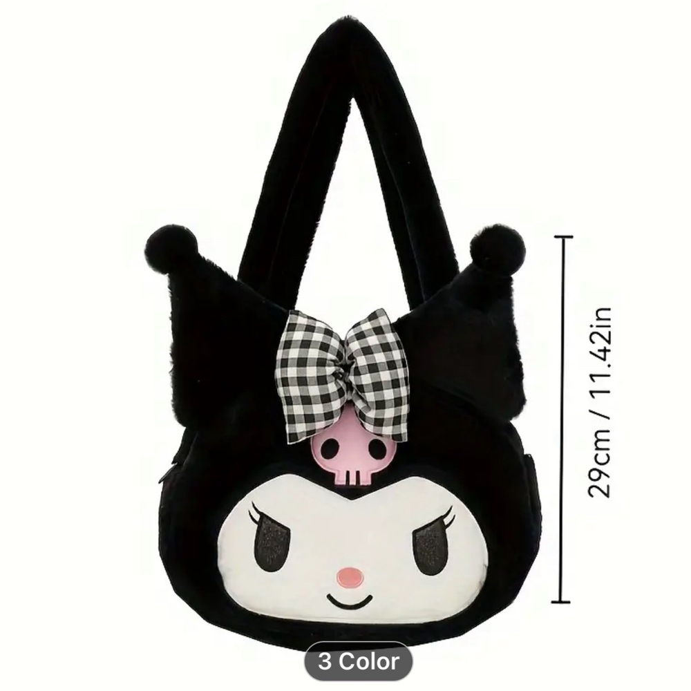 Brand New Kuromi Plush Shoulder Bag